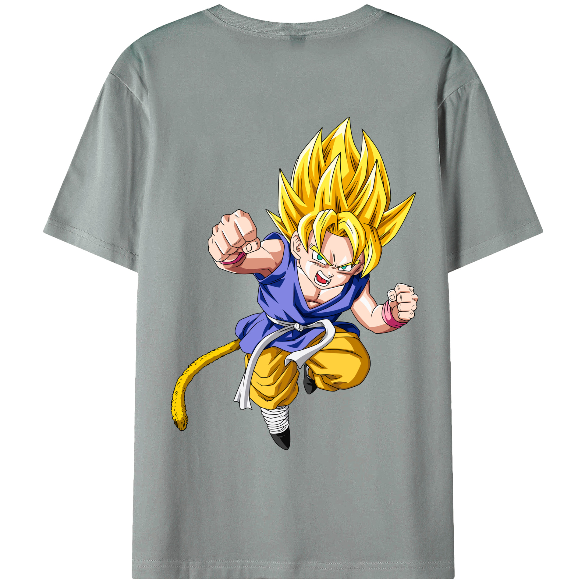 （画像用） ドラゴンボール ベジット DRAGON BALL Vegetto 綿100％ メンズ半袖Tシャツ（バックプリント） 通気性